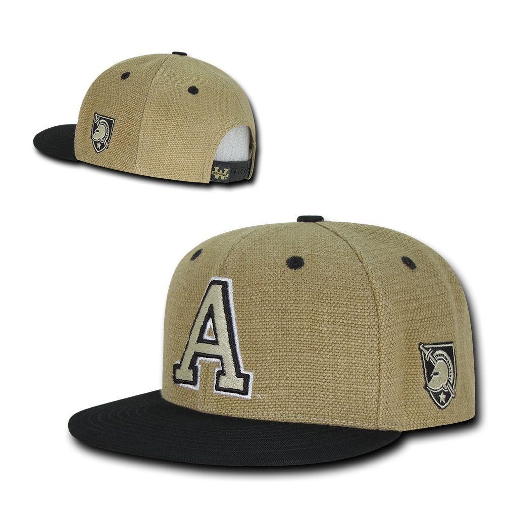 NCAA United States Military Academy Constructed Heavy Jute Snapback Caps Hats-Campus-Wardrobe