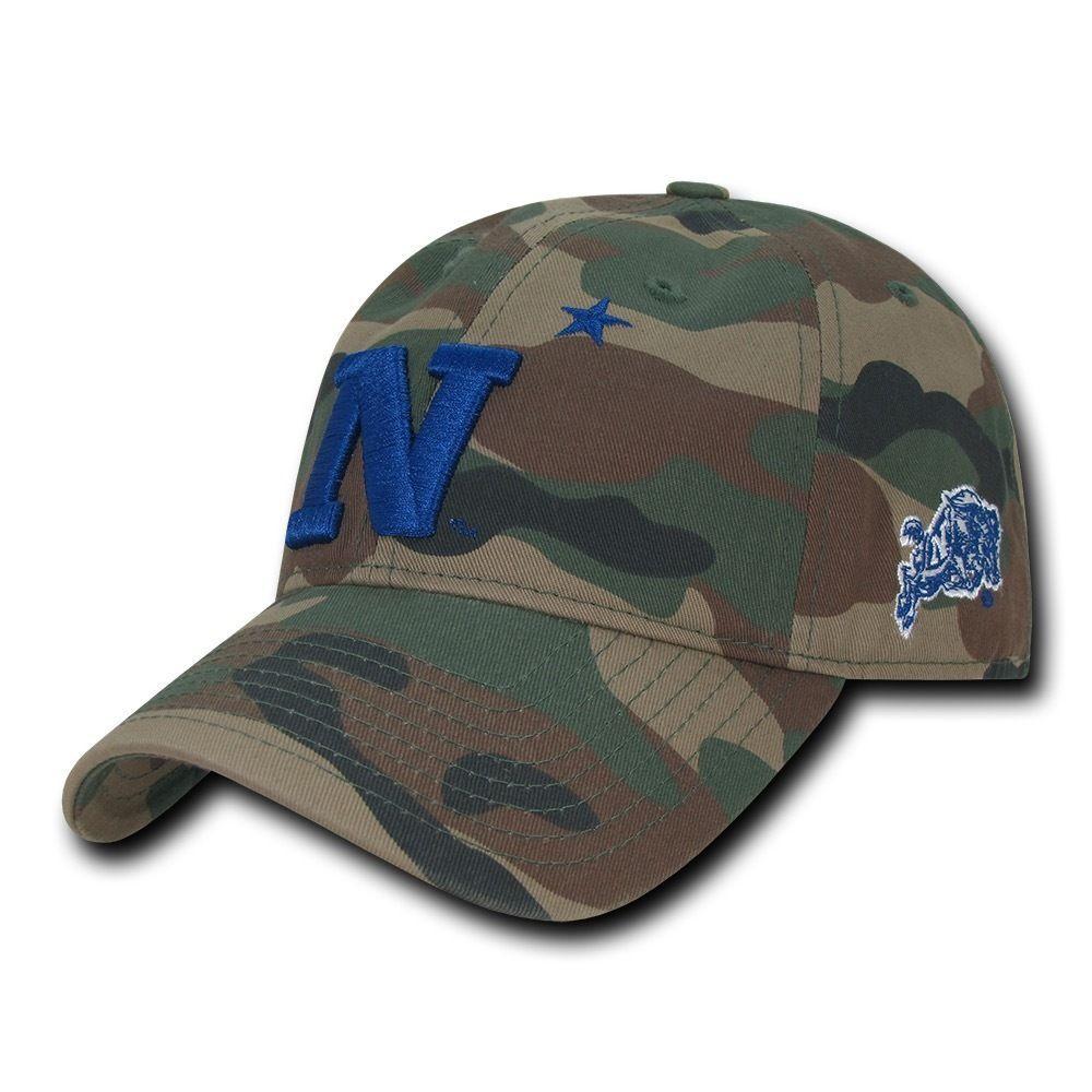 NCAA United States Naval Academy Relaxed Camo Camouflage Baseball Caps Hats-Campus-Wardrobe