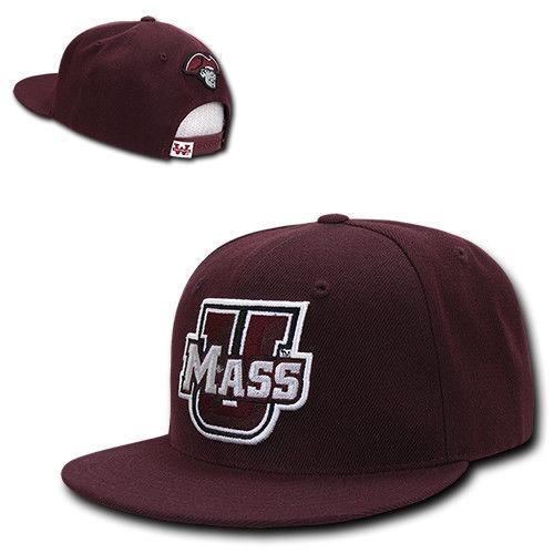 NCAA University Of Massachusetts 6 Panel Freshmen Snapback Caps Hats Maroon-Campus-Wardrobe