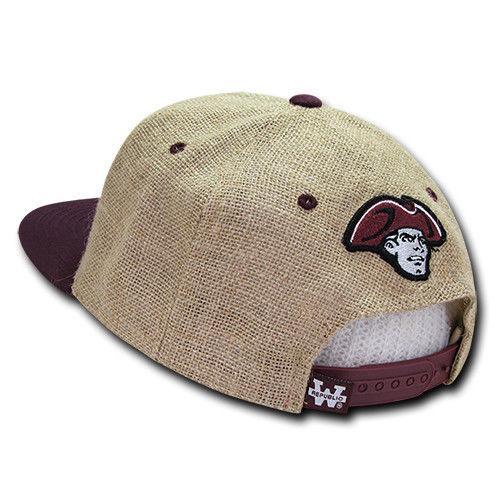 NCAA University Of Massachusetts Lightweight Jute Snapback Baseball Caps Hats-Campus-Wardrobe