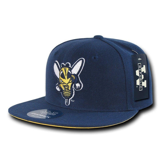 NCAA University Of Rochester Yellowjackets Freshman Fitted Caps Hats Navy-Campus-Wardrobe