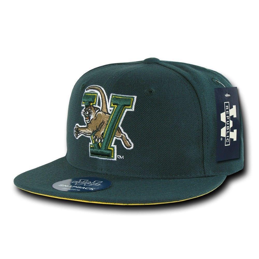 NCAA University Of Vermont Catamounts College Fitted Caps Hats Green-Campus-Wardrobe