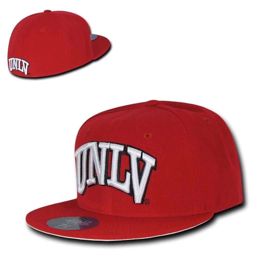 NCAA Unlv U Of Nevada Las Vegas Rebels College Fitted Caps Hats-Campus-Wardrobe