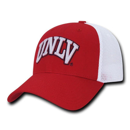 NCAA Unlv U Of Nevada Las Vegas Rebels Structured Mesh Flex Baseball Caps Hats-Campus-Wardrobe