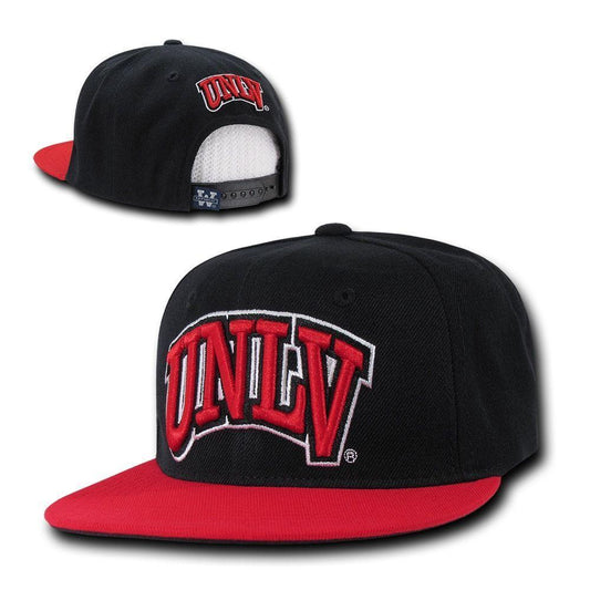 NCAA Unlv University Nevada Las Vegas Snapback Baseball Caps Hat Black Red Bill-Campus-Wardrobe
