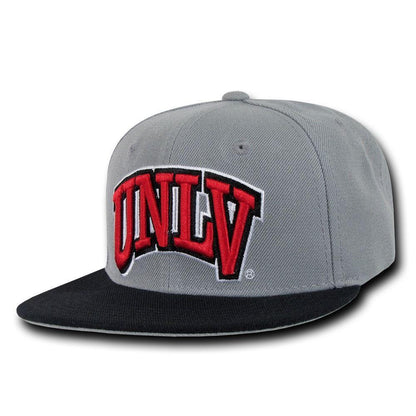 NCAA Unlv University Nevada Las Vegas Snapback Baseball Caps Hat Grey Black Bill-Campus-Wardrobe