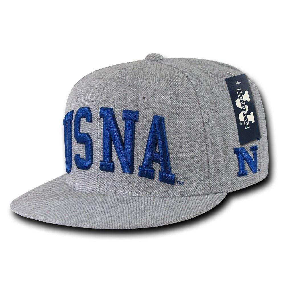 NCAA USna United States Naval Academy 6 Panel Game Day Snapback Caps Hats-Campus-Wardrobe