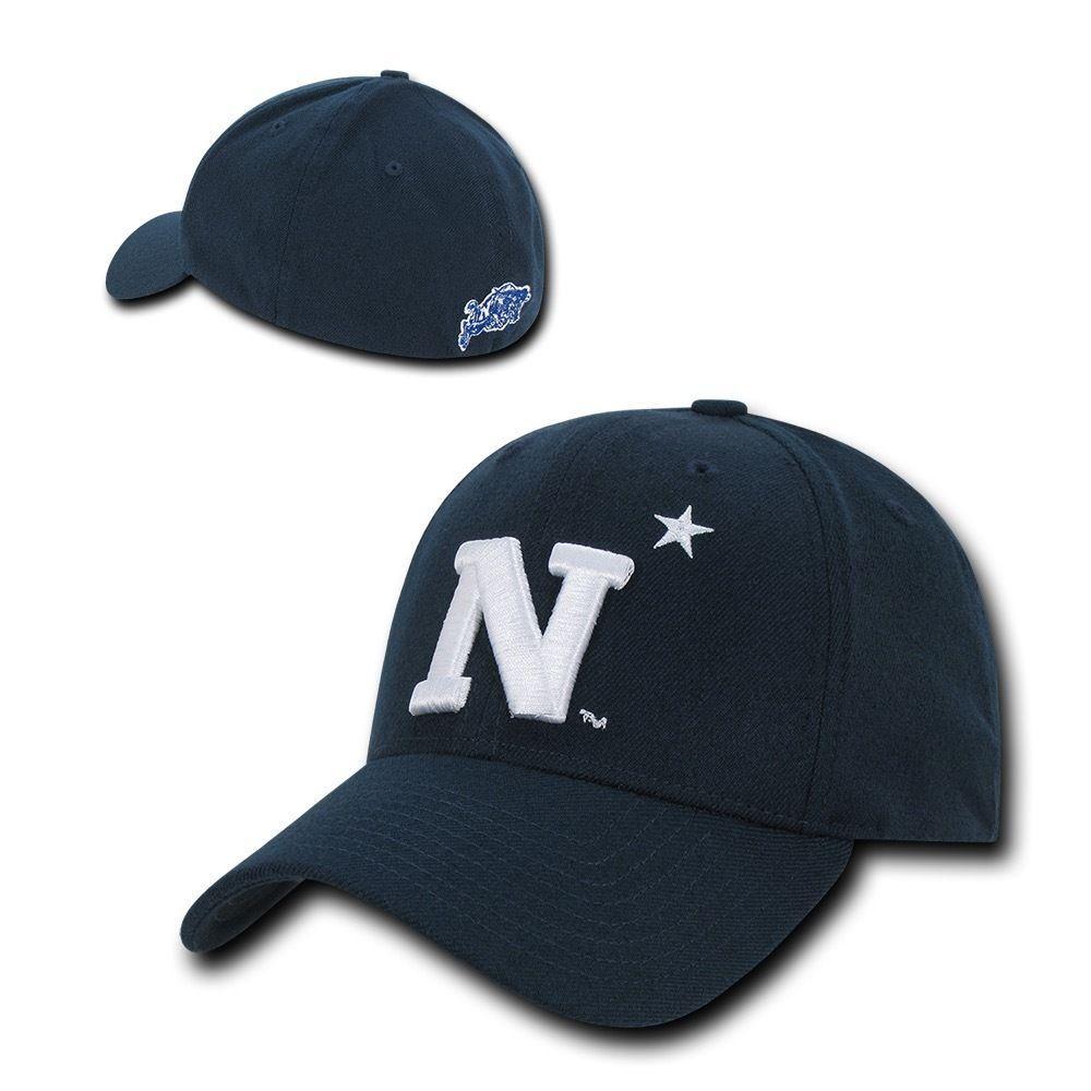 NCAA USna United States Naval Academy Low Constructed Flex Acrylic Caps Hats-Campus-Wardrobe