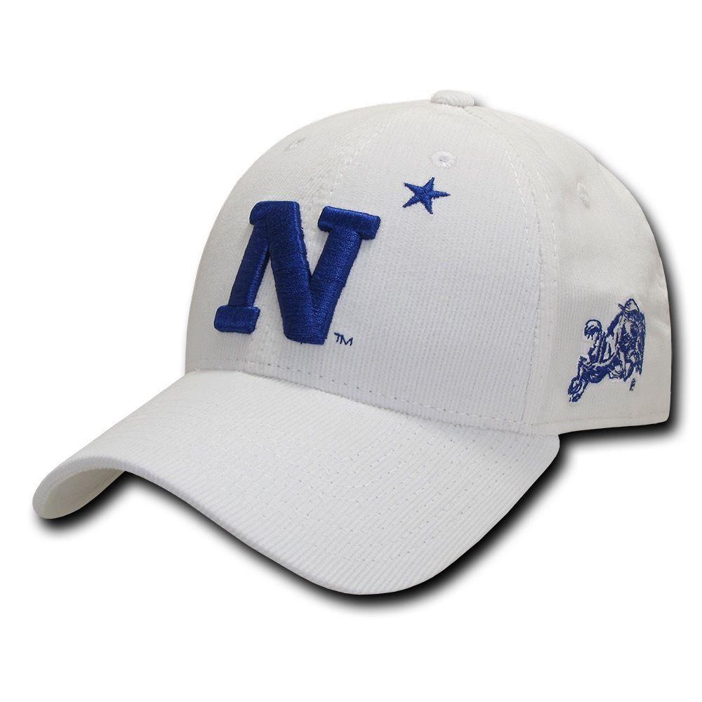 NCAA USna United States Naval Academy Structured Corduroy Baseball Caps Hats-Campus-Wardrobe