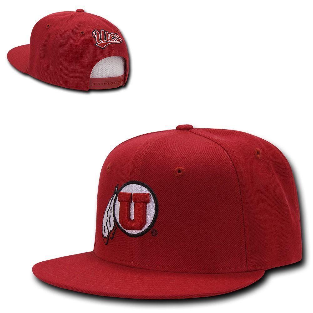 NCAA Utes University Of Utah 6 Panels Freshmen Snapback Baseball Caps Hats Red-Campus-Wardrobe