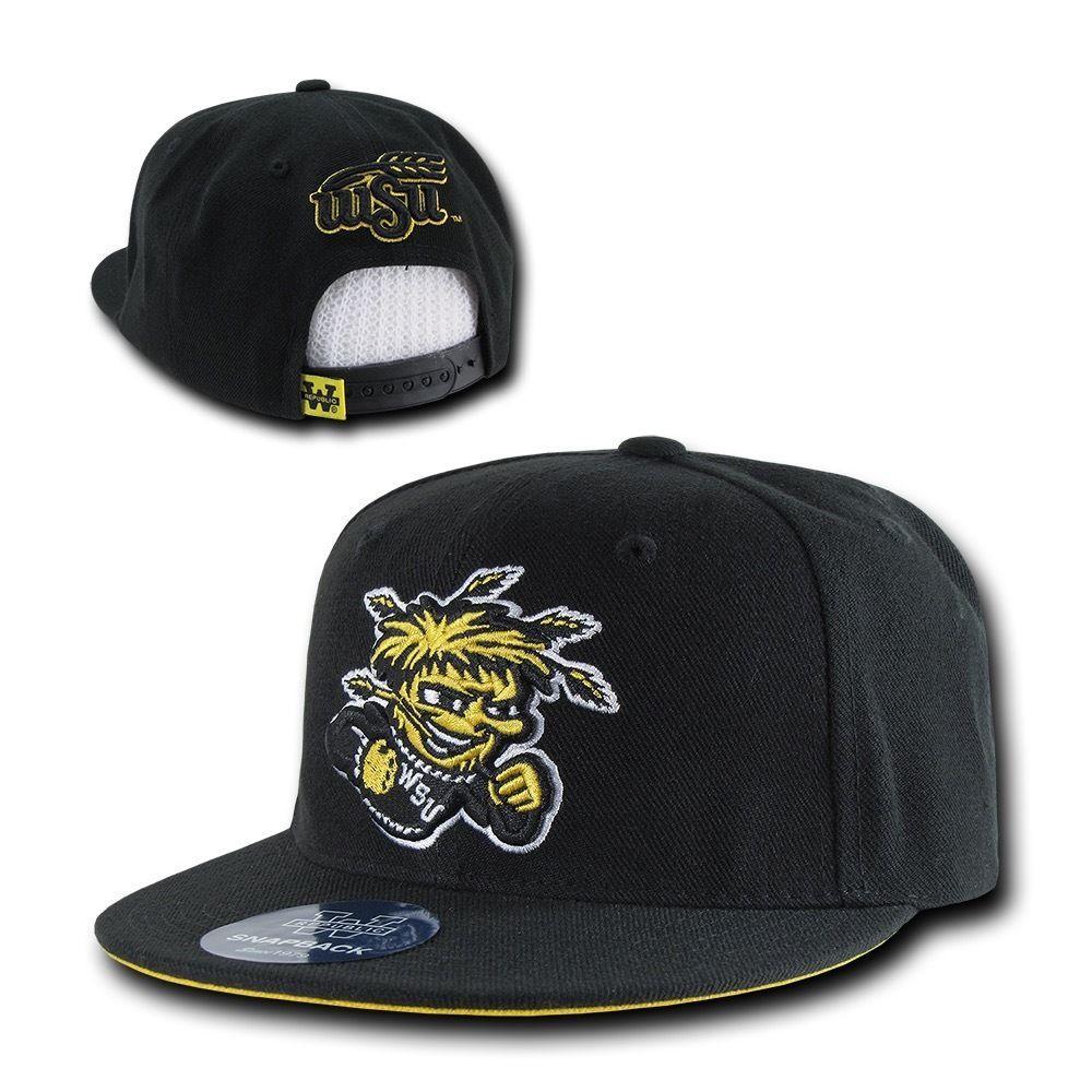 NCAA Wsu Wichita State University 6 Panel Freshmen Snapback Baseball Caps Hat-Campus-Wardrobe