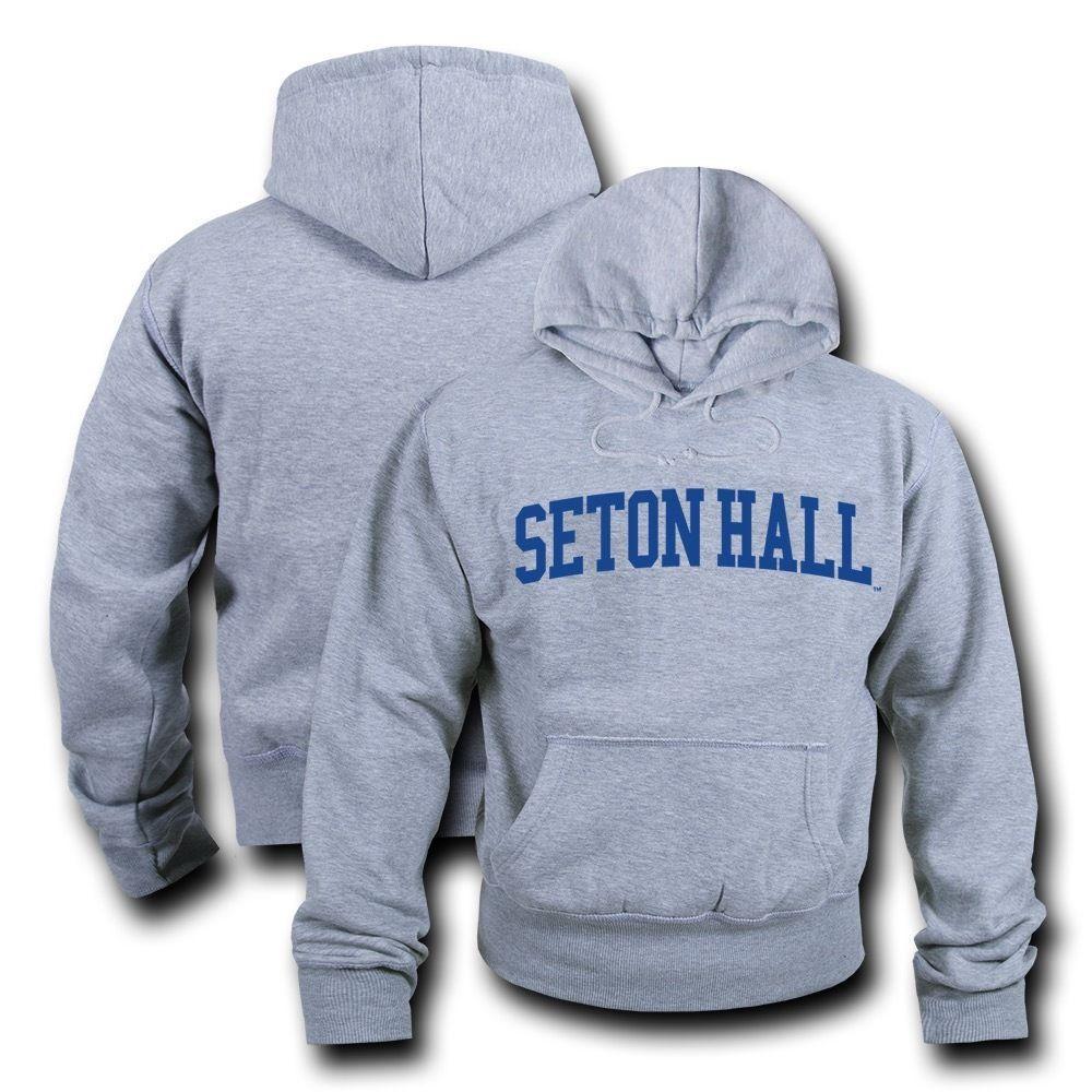 NCAAl Seton Hall University Hoodie Sweatshirt Game Day Fleece Heather Grey-Campus-Wardrobe