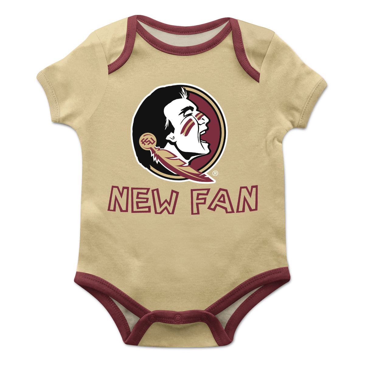 Florida State Solid Metallic Boys One Piece Jumpsuit Short Sleeve by V