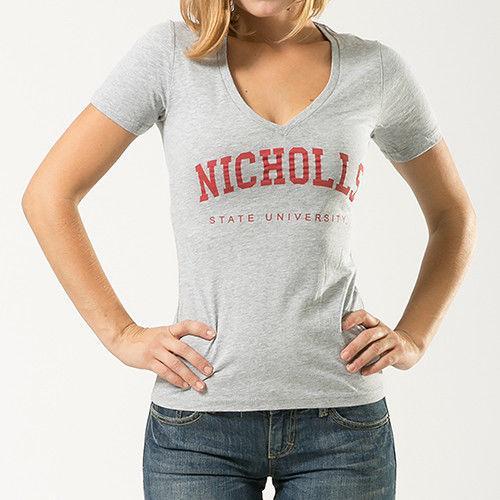 Nicholls State University NCAA Game Day W Republic Womens Tee T-Shirt-Campus-Wardrobe