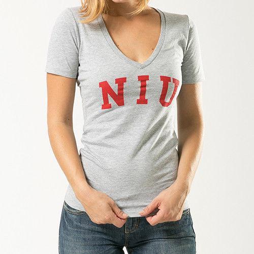 Niu Northern Illinois University NCAA Game Day W Republic Womens Tee T-Shirt-Campus-Wardrobe