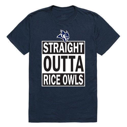 Rice University Owls NCAA Straight Outta T-Shirt-Campus-Wardrobe