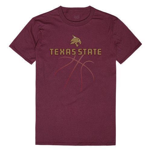 Texas State University Boko The Bobcat NCAA Basketball Tee T-Shirt-Campus-Wardrobe