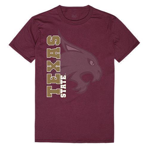Texas State University Boko The Bobcat NCAA Ghost Tee T-Shirt-Campus-Wardrobe