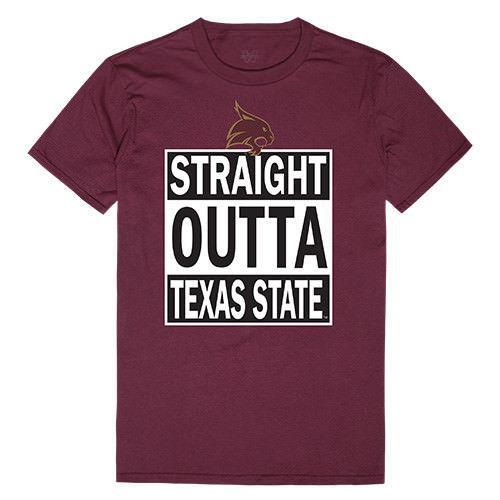 Texas State University Boko The Bobcat NCAA Straight Outta T-Shirt-Campus-Wardrobe