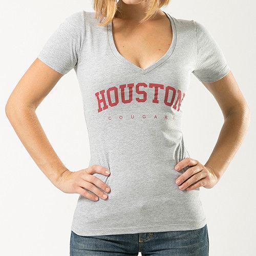 University Of Houston Cougars NCAA Game Day W Republic Womens Tee T-Shirt-Campus-Wardrobe