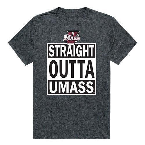 University Of Massachusetts Amherst Minuteman NCAA Straight Outta T-Shirt-Campus-Wardrobe