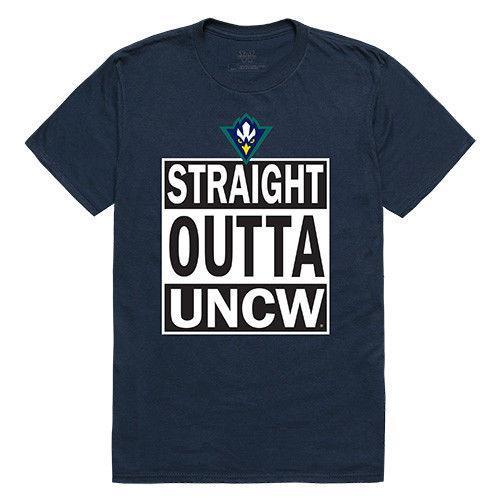 University Of North Carolina At Wilmington Seahawks NCAA Straight Outta T-Shirt-Campus-Wardrobe
