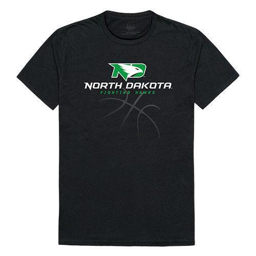 University Of North Dakota Fighting Hawks NCAA Basketball Tee T-Shirt-Campus-Wardrobe