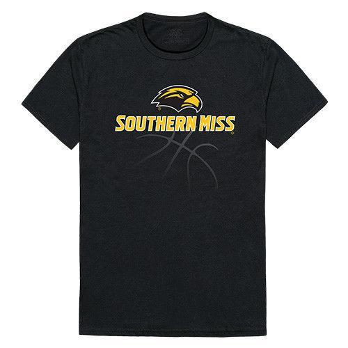 University Of Southern Mississippi Golden Eagles NCAA Basketball Tee T-Shirt-Campus-Wardrobe