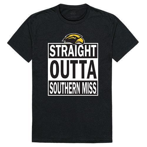 University Of Southern Mississippi Golden Eagles NCAA Straight Outta T-Shirt-Campus-Wardrobe