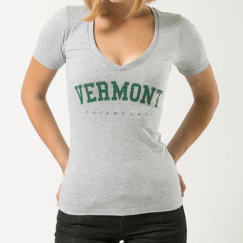 University Of Vermont Catamounts NCAA Game Day W Republic Womens Tee T-Shirt-Campus-Wardrobe