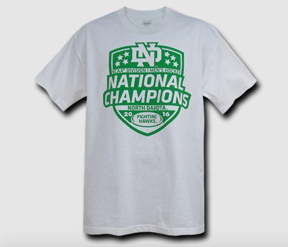 W Republic T-Shirts Tee NCAA North Dakota Champions Championship Hockey 2016-Campus-Wardrobe